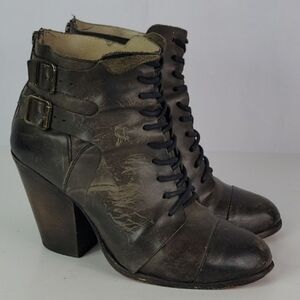 Freebird By Steven Malry Black Leather Women’s Booties